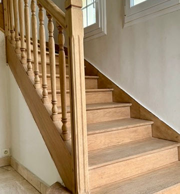 aérogommage sablage ponçage escalier brest plougastel chêne