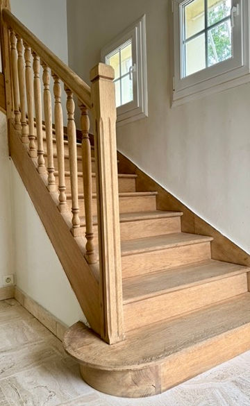 aérogommage sablage ponçage escalier brest plougastel chêne