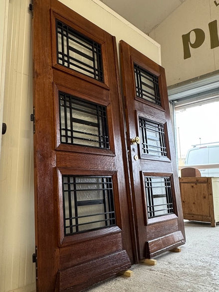 porte immeuble deux ventaux