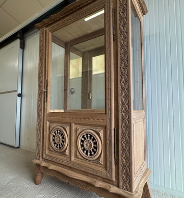 vitrine ancienne bretonne aérogommage