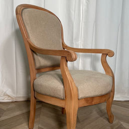 Fauteuil bois massif aérogommé