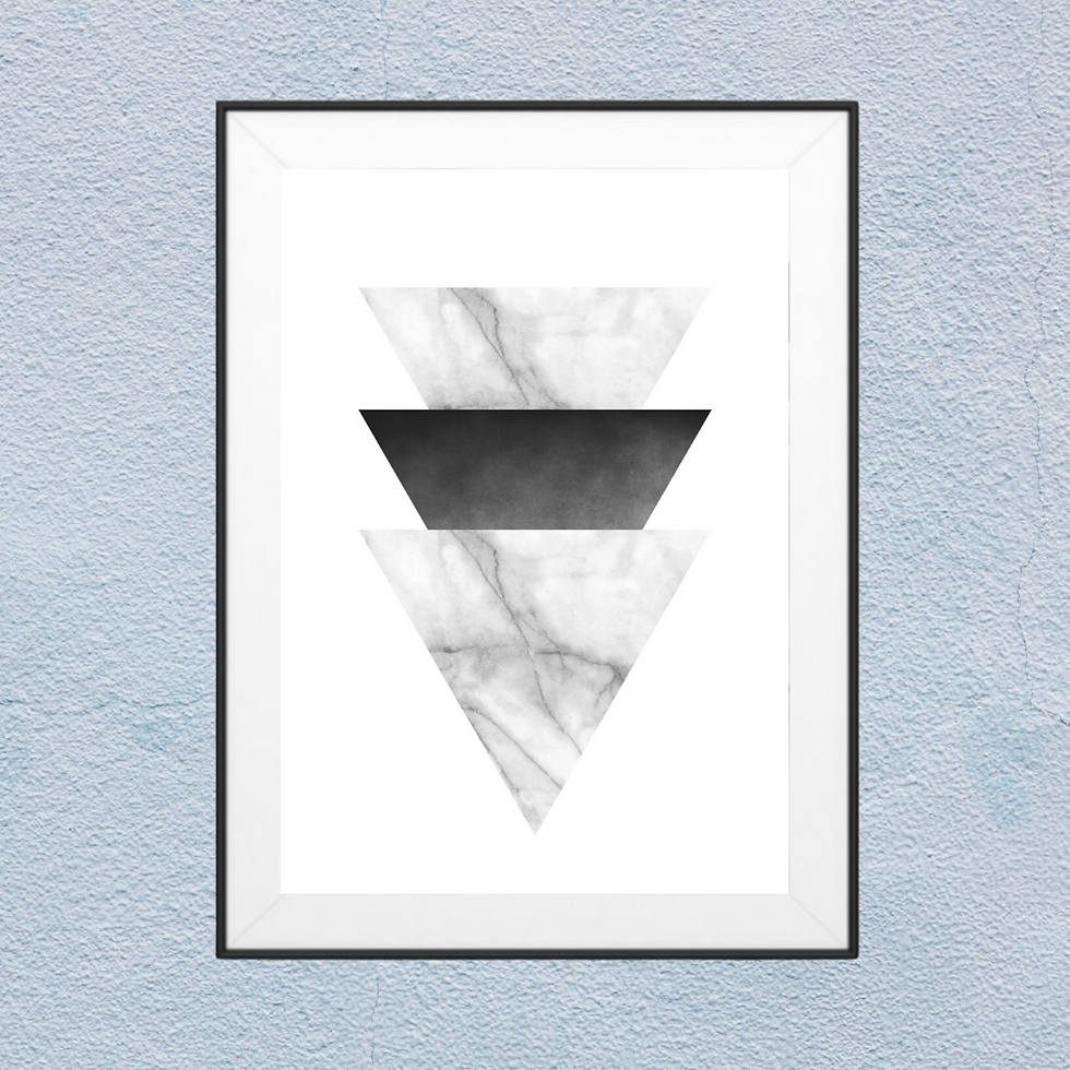 Framed Print - Marble Triangle