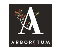 Arboretum logo with a stylized letter A and tree branch