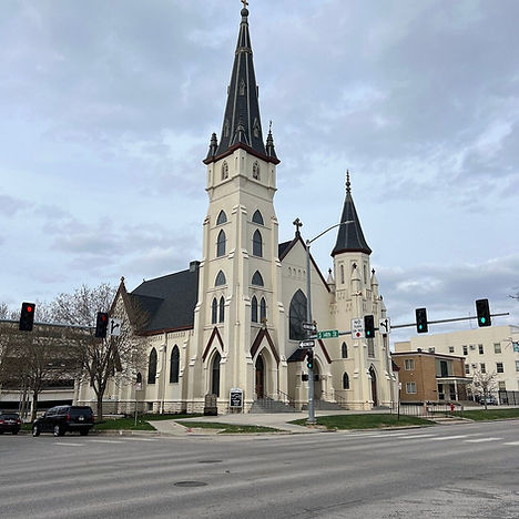 lincoln NE church on the main road with traffic lights