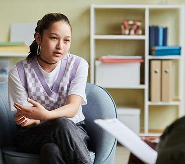 teen in counseling