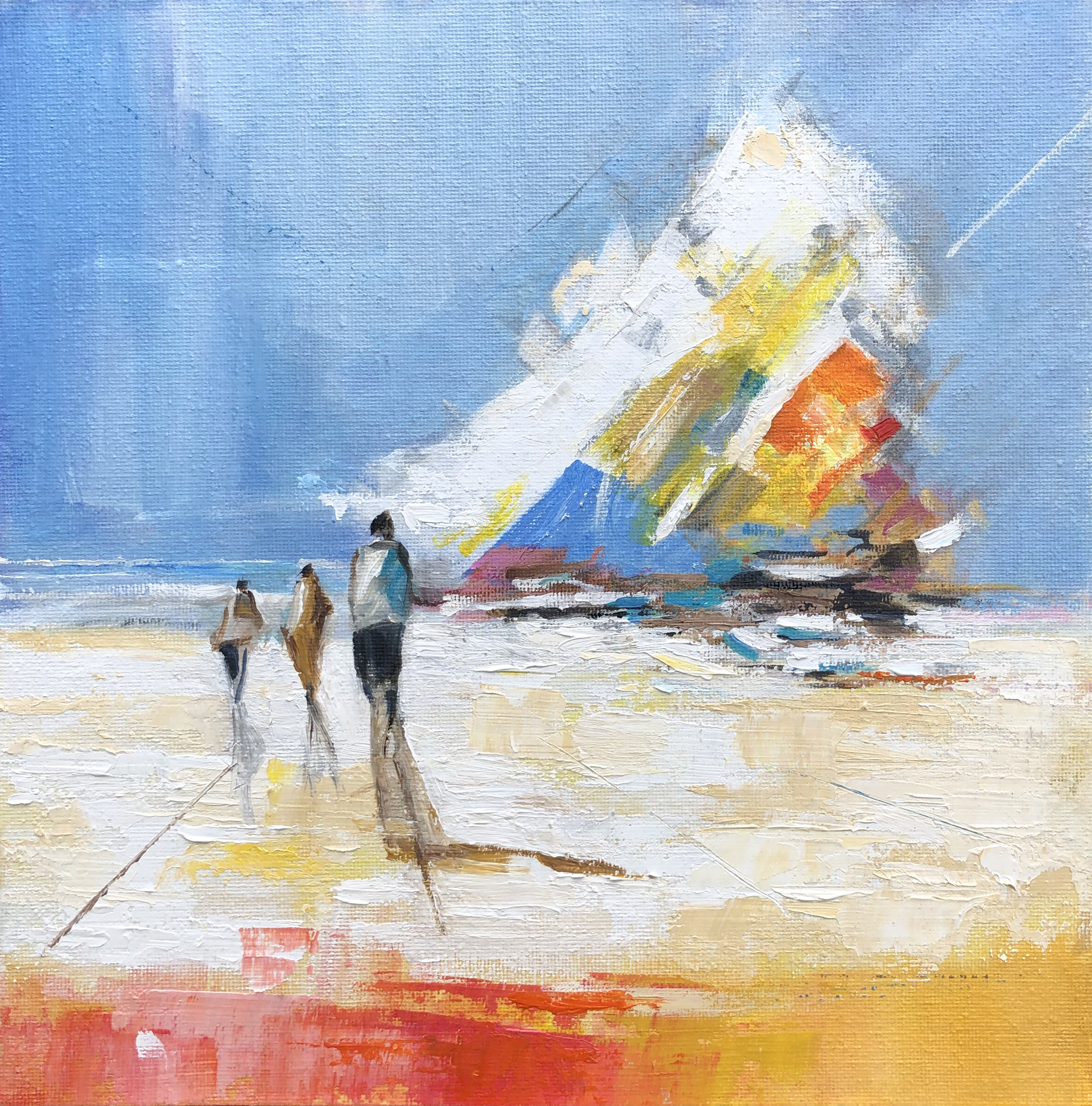 Original Artwork - "Windy Beach 15"
