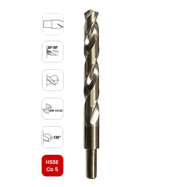 Wiertło HSS Co5% Podtaczane