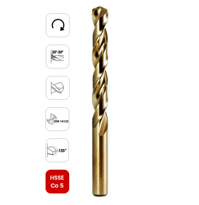 Wiertło HSS Co5% Kobaltowe