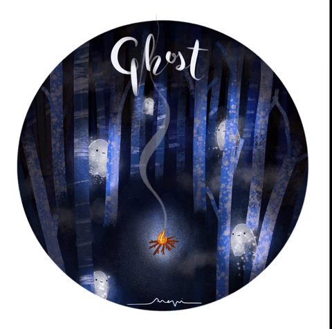 Ana Pi - Gif fantasmas
