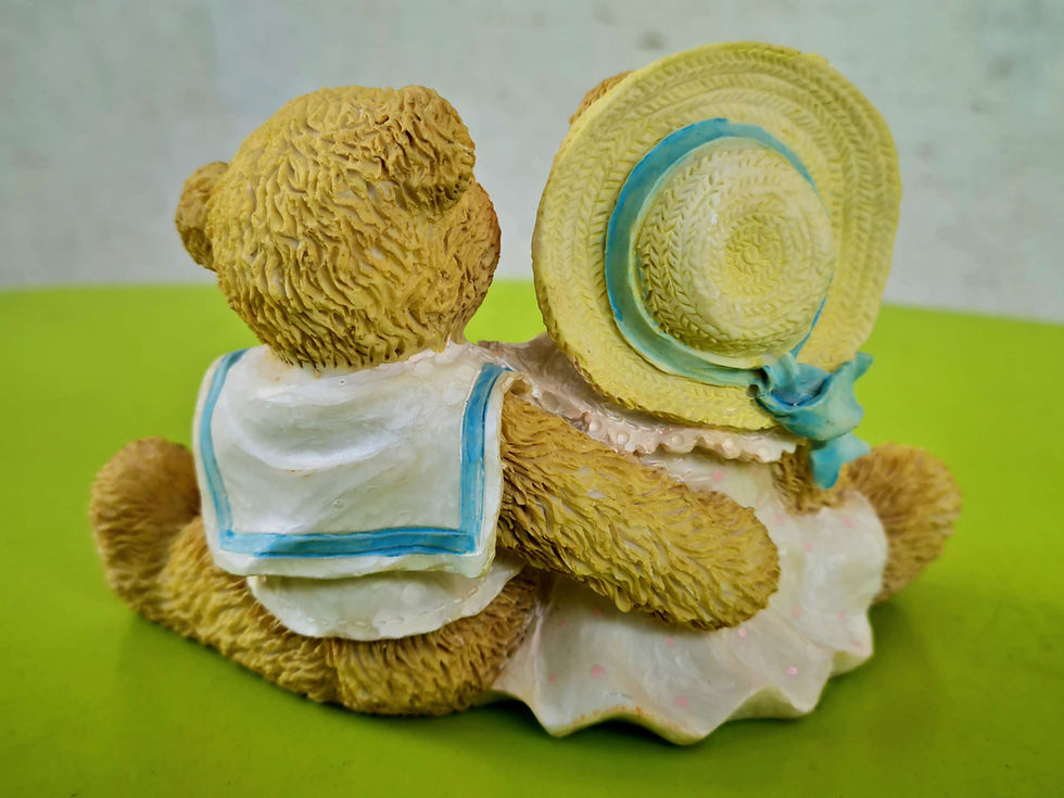 תמונה ממוזערת: זוג דובוני אספנות ממוספרים - החברים היידי ודיויד - סדרת Cherished Teddies- דובים