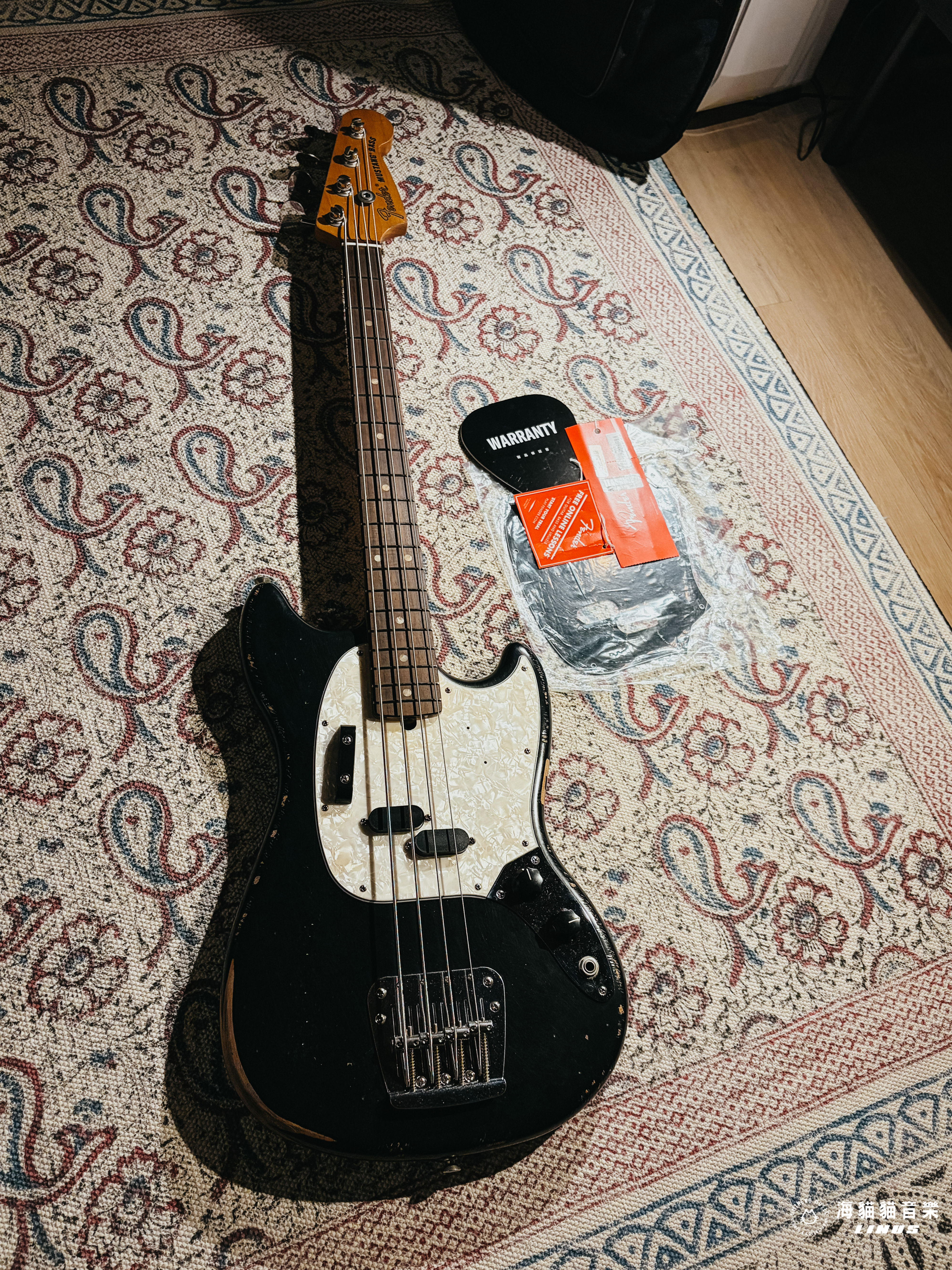 《 2025年出廠》Fender JMJ Road Worn Mustang Bass Relic Black