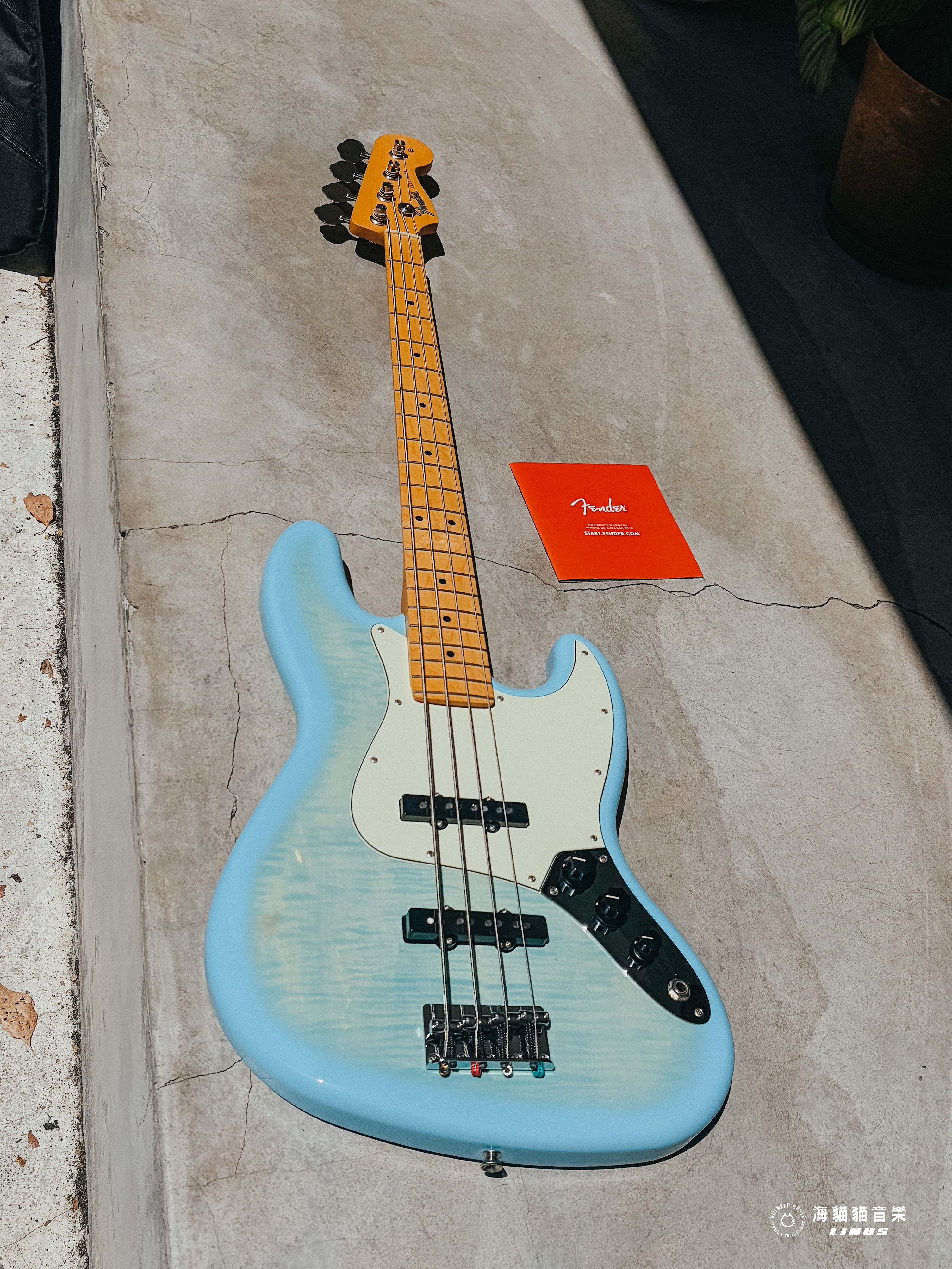 《限量!》Fender 2024 Collection Made in Japan Hybrid II Jazz Bass Flame Celeste Blue