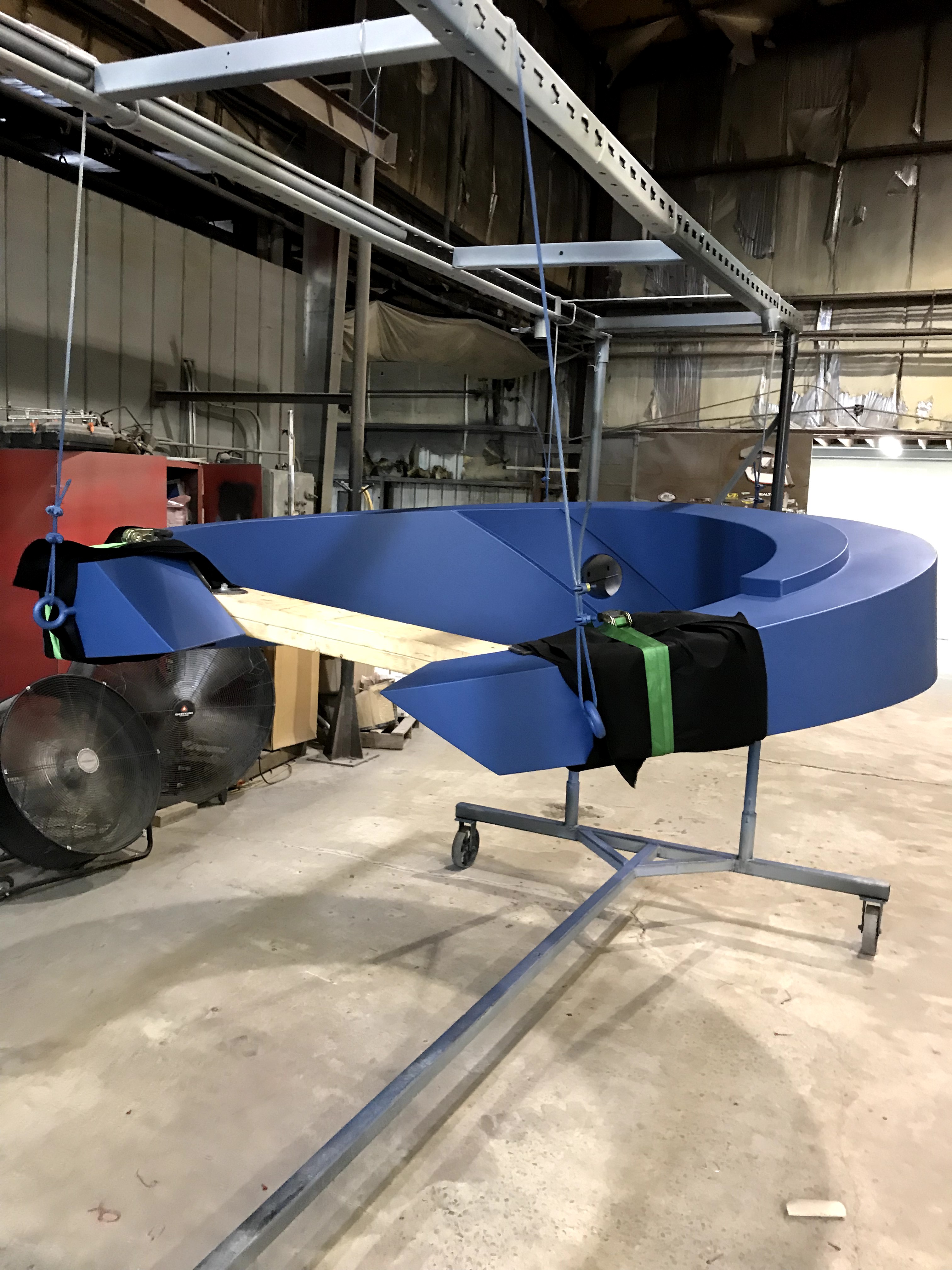 Large circle right after powdercoat