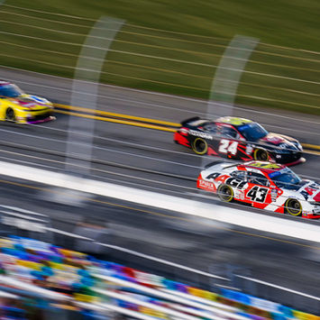 Spider Energy sponsored athlete NASCAR driver Ryan Ellis driving car