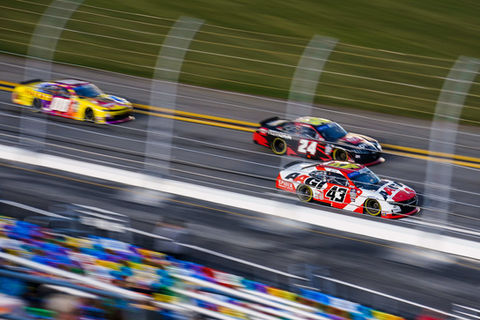 Spider Energy sponsored athlete NASCAR driver Ryan Ellis driving car