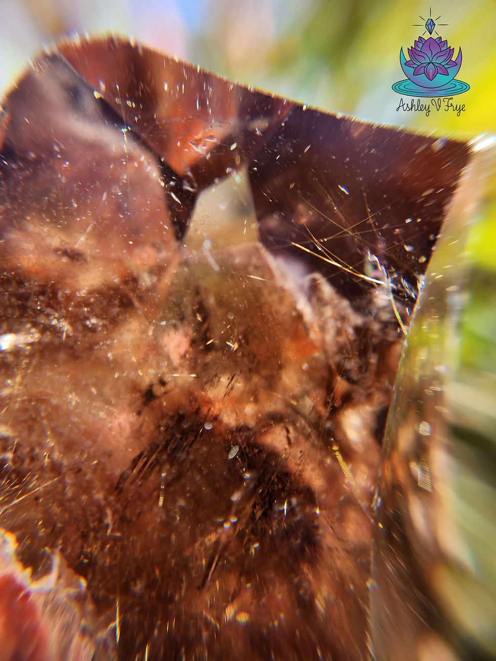 Thumbnail: Golden rutile in smokey quartz large. ✨️