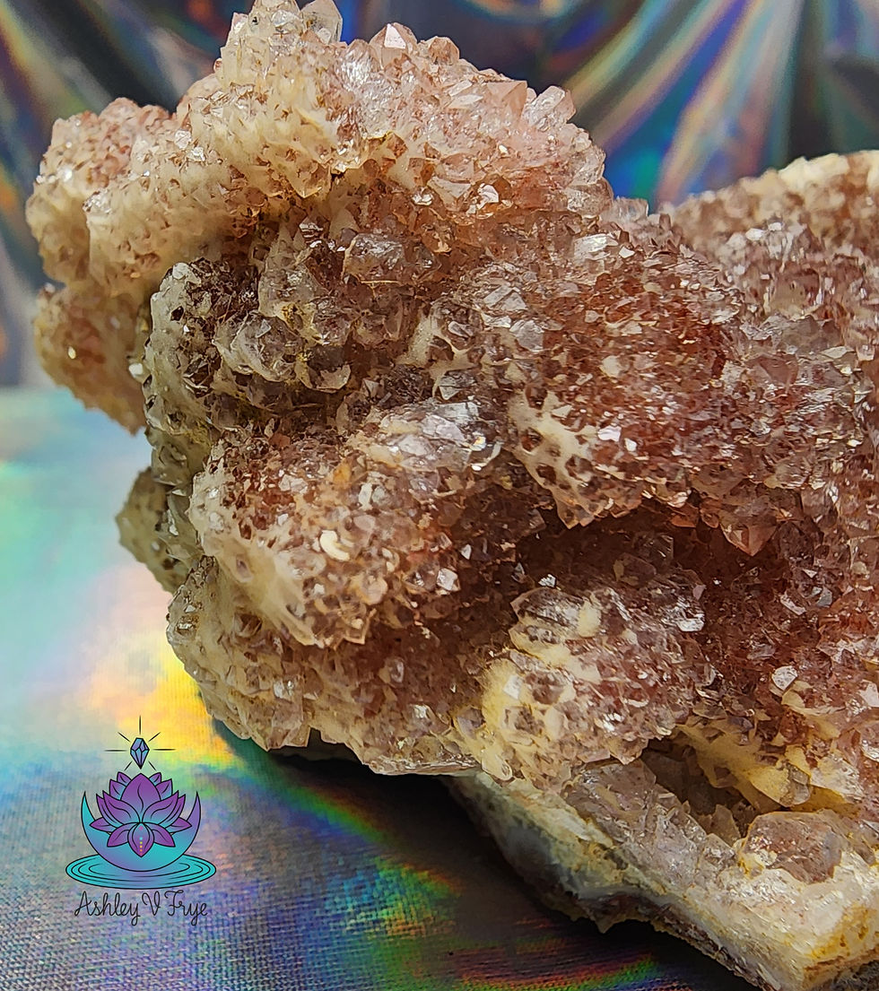 Thumbnail: Pink amethyst with calcite specimen