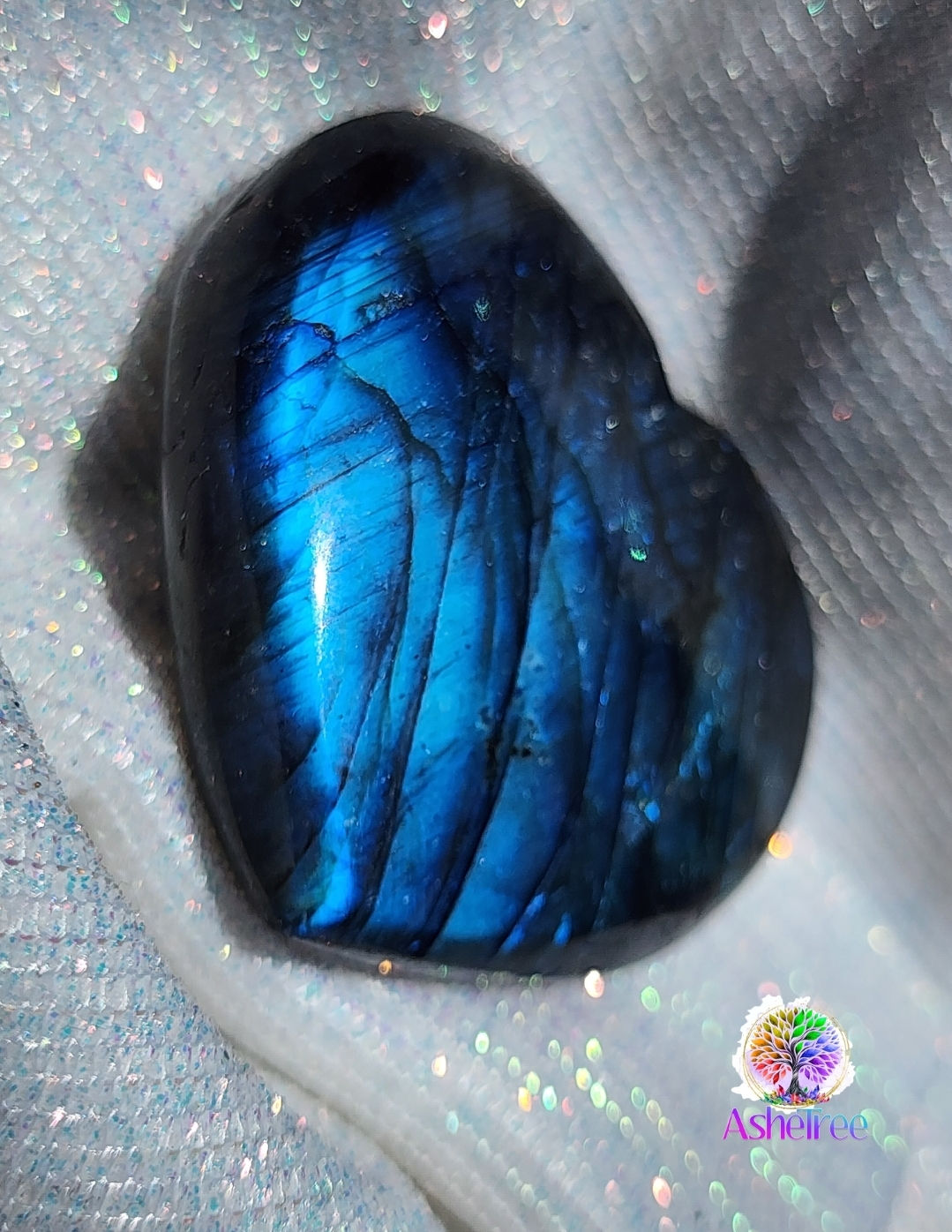 Labdorite heart (blue) 💙