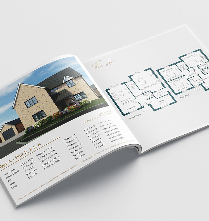 Brochure Mockup for Development Hillside Mews
