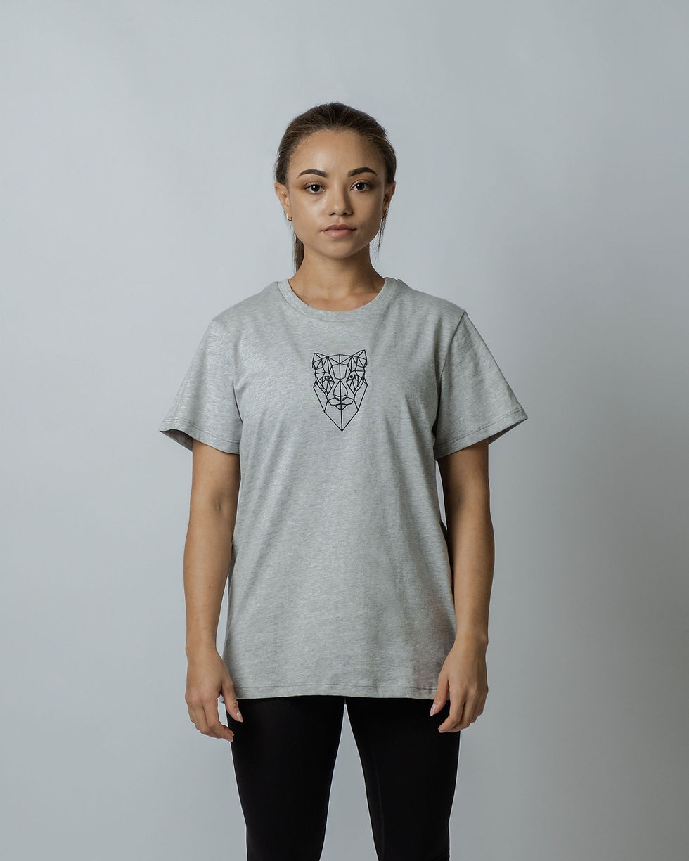 Thumbnail: Grey Womens Tee front view