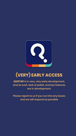 Very Early Access Page