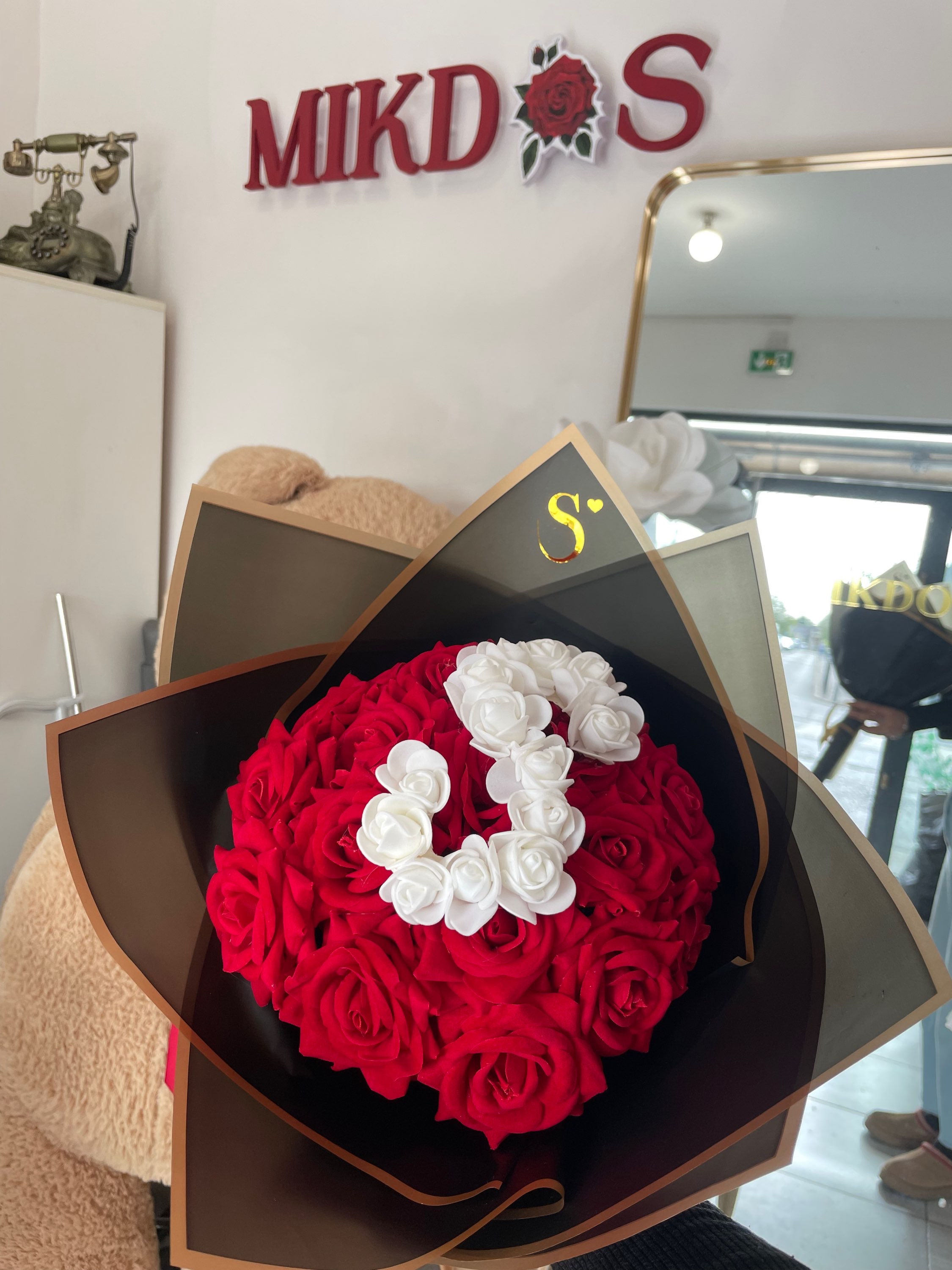 Bouquets de roses velours