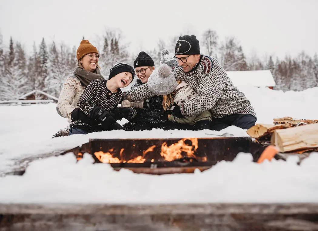 Familj i Arvidsjaur.