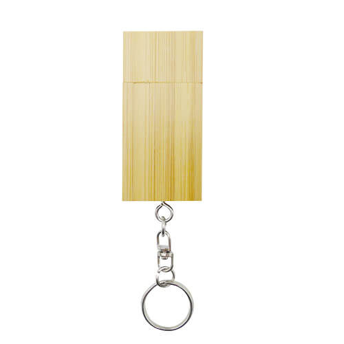 Miniatura: $ 9.990 + iva Pendrive Bambú Llavero 16GB PD26 Grabado Láser 50 unid