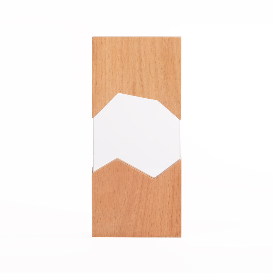 Trofeo Stevens cristal y madera grabado laser