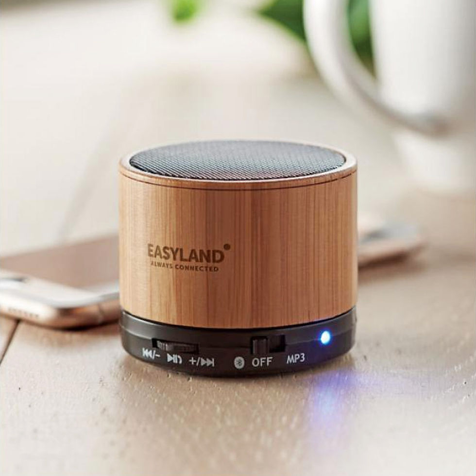 Miniatura: $ 10.990 + iva Altavoz Bambú SK53 Grabado Laser 30 Unid