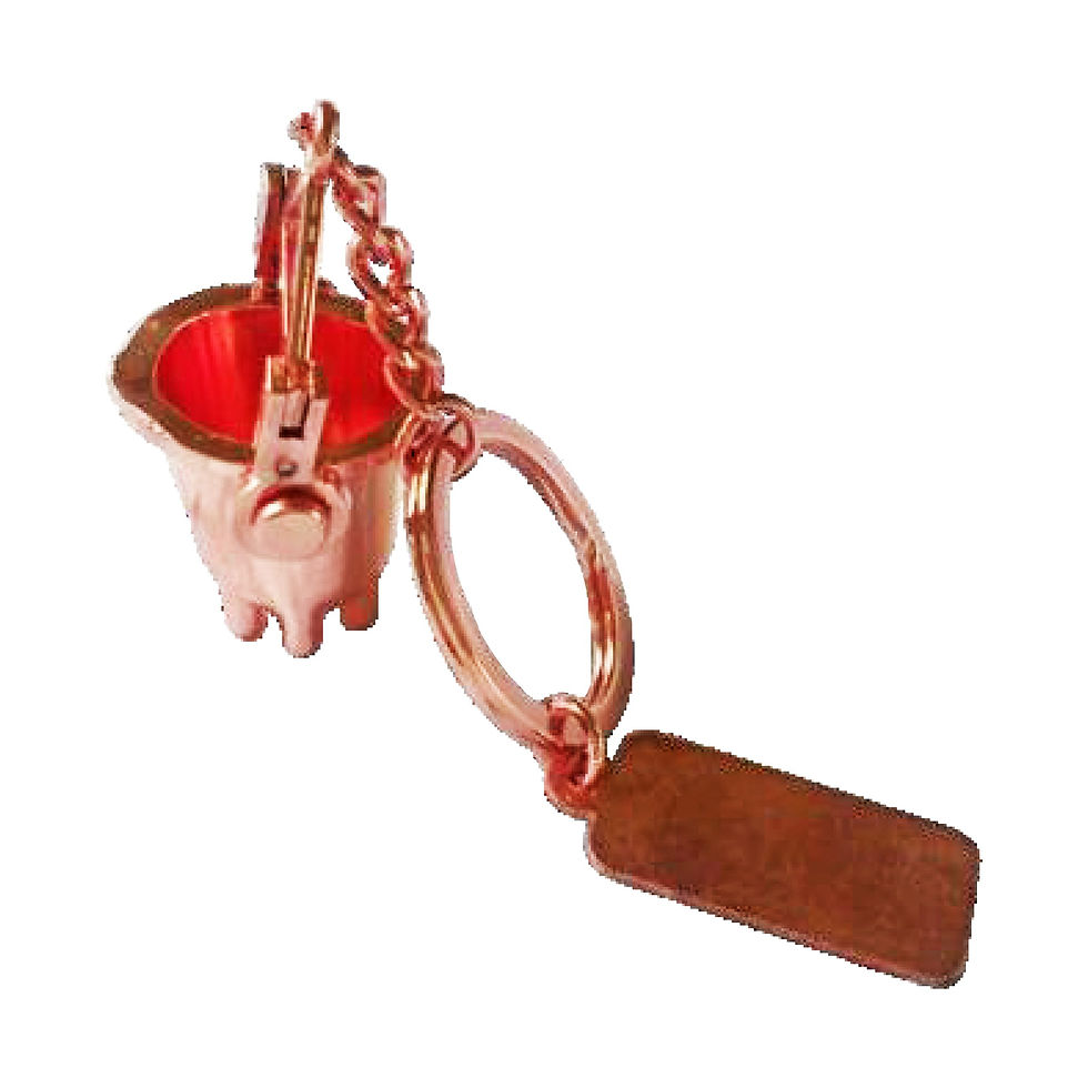 $ 3.990 + iva Llavero Olla Fundición Logo Serigrafia 100 unid