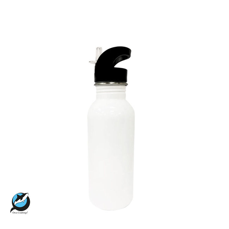 Miniatura: $ 5990 + iva Botella Tapa Bombilla Acero inox Blanco 600ml Sublimación 30 unid