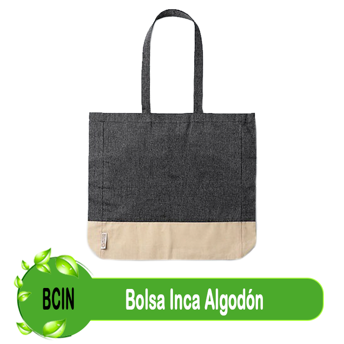 $ 2590 + iva BOLSA INCA 38x41x8 Algodón Serigrafia 1 color 100 unidades
