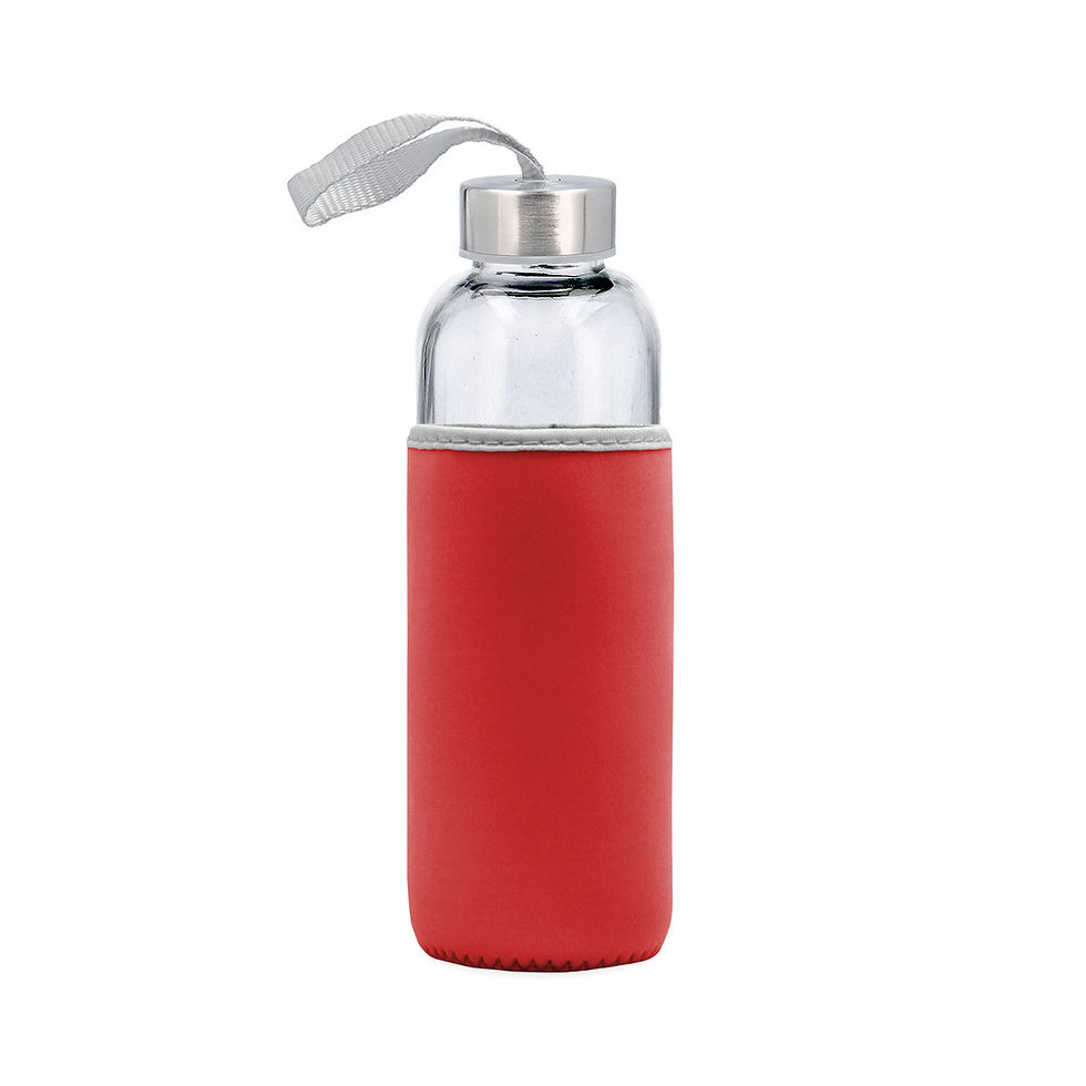 Miniatura: $ 2.990 + IVA Botella Vidrio con funda M28 Sublimación/Serigrafia 50 unid