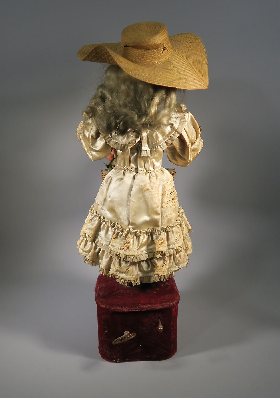 Thumbnail: Rare Antique Leopold Lambert Tete Jumeau "Strawberry Girl" Automaton C.1890 #4