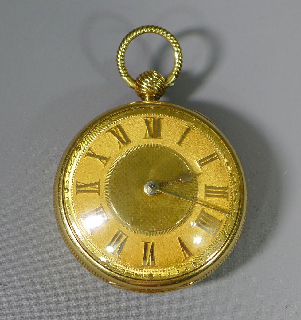 Fine Antique Georgian 18ct Gold Verge Pocket Watch by E Weightman London 1824 #9