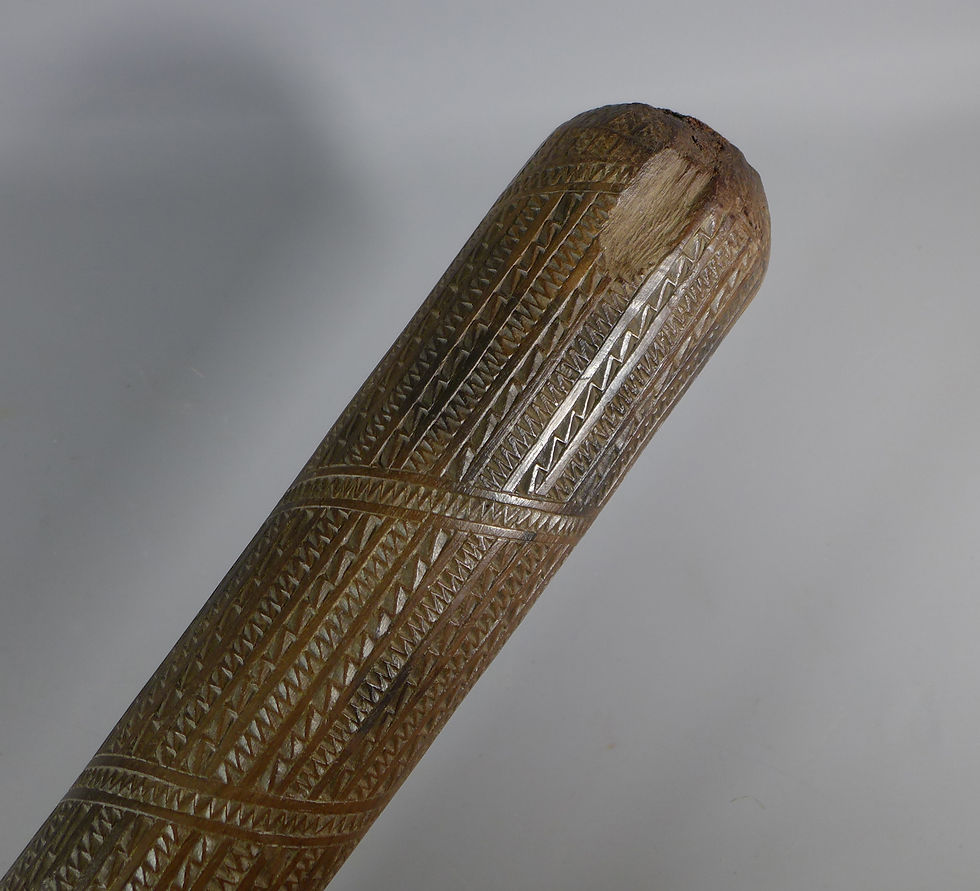 Thumbnail: Fine Antique Tribal Tongan Povai War Club of Massive Proportions #3