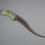 Thumbnail: Fine 18th C. Indian Mughal Pesh-Kabz Mutton Fat Jade Hilted Dagger full view #1