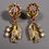Thumbnail: Pair of Fine Indian High Carat Gold, Diamond and Ruby Earrings
