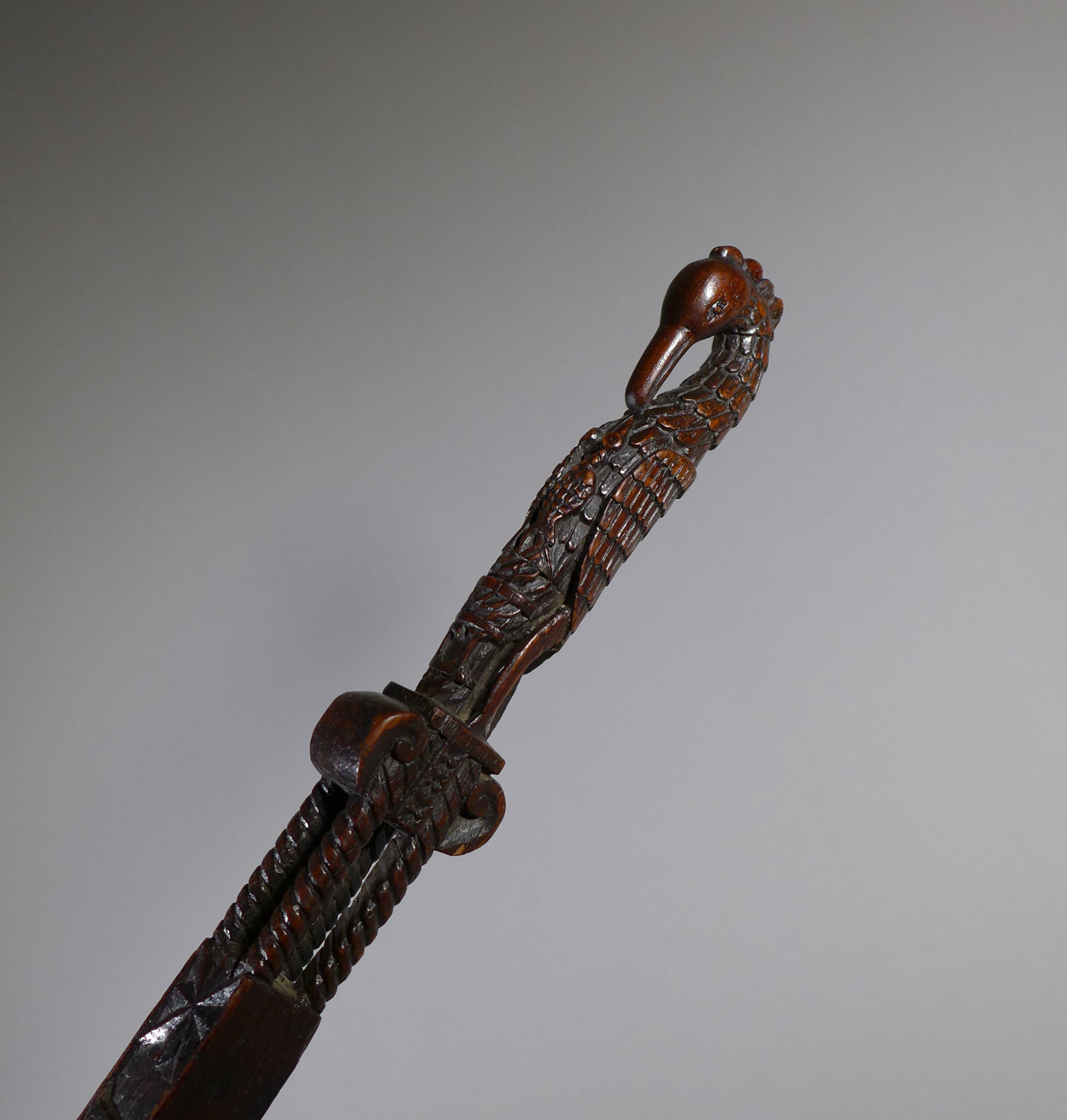 Antique Treen 18th Century Dutch Draper's Ell Rule Dated 1794