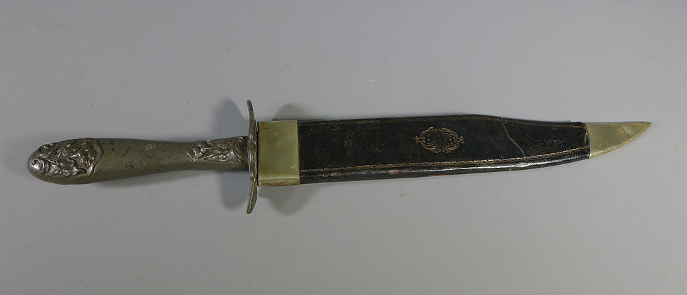 Rare Interesting 19th century Bowie knife by Charles Lingard Sheffield #4