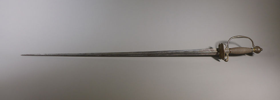 Thumbnail: Brass Hilted Georgian Small Sword of small proportions