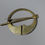 Thumbnail: Antique Silver Gilt Penannular Tara Brooch Cloak Pin Edmund Johnson Dublin back
