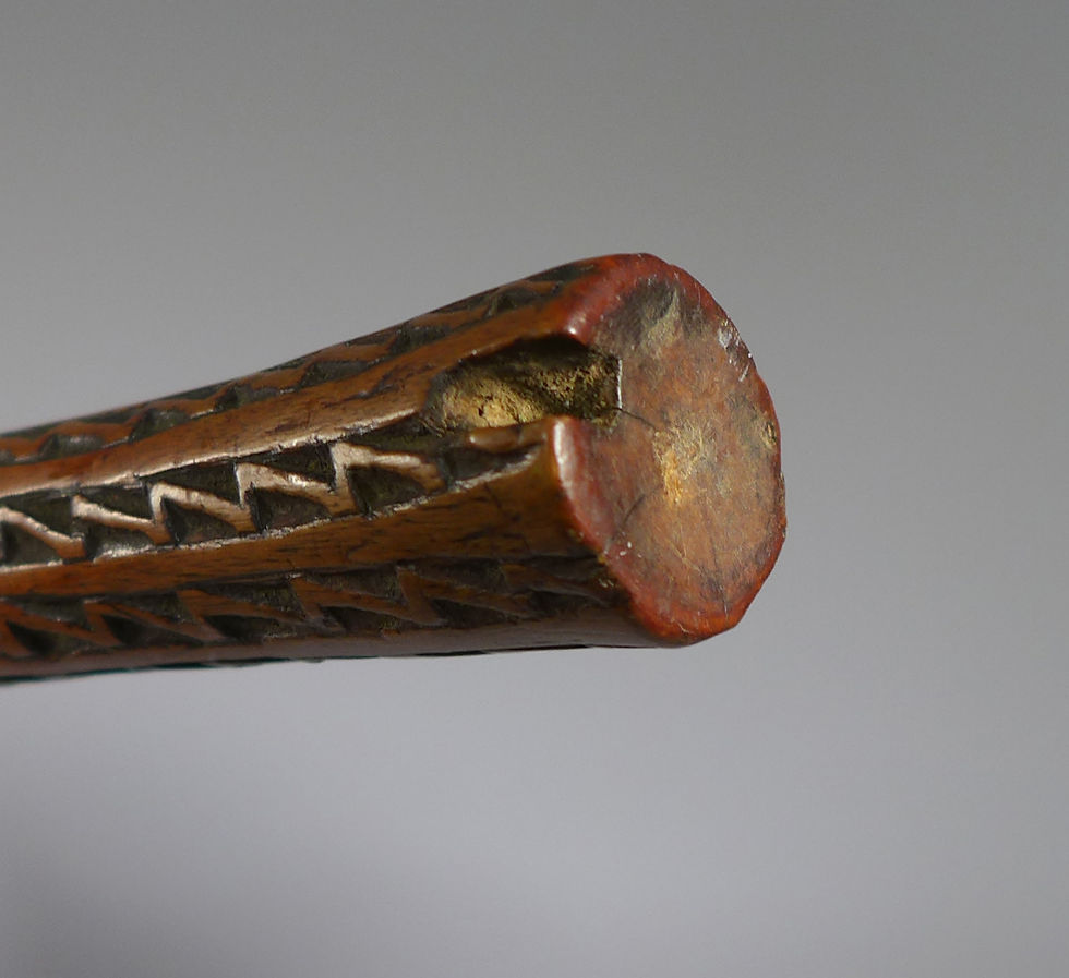 Thumbnail: Antique Fijian Lobed ULA TAVATAVA Throwing Club #4