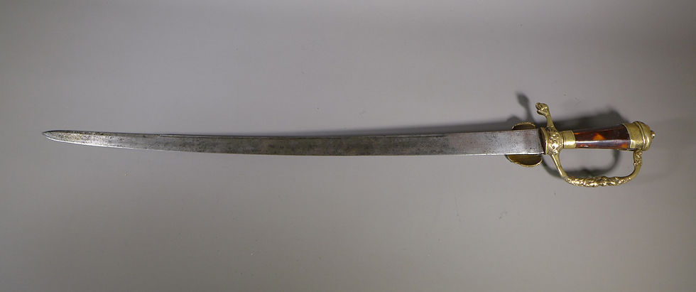 Thumbnail: 18th Century Tortoiseshell & M.O.P. Hilt Hunting Sword