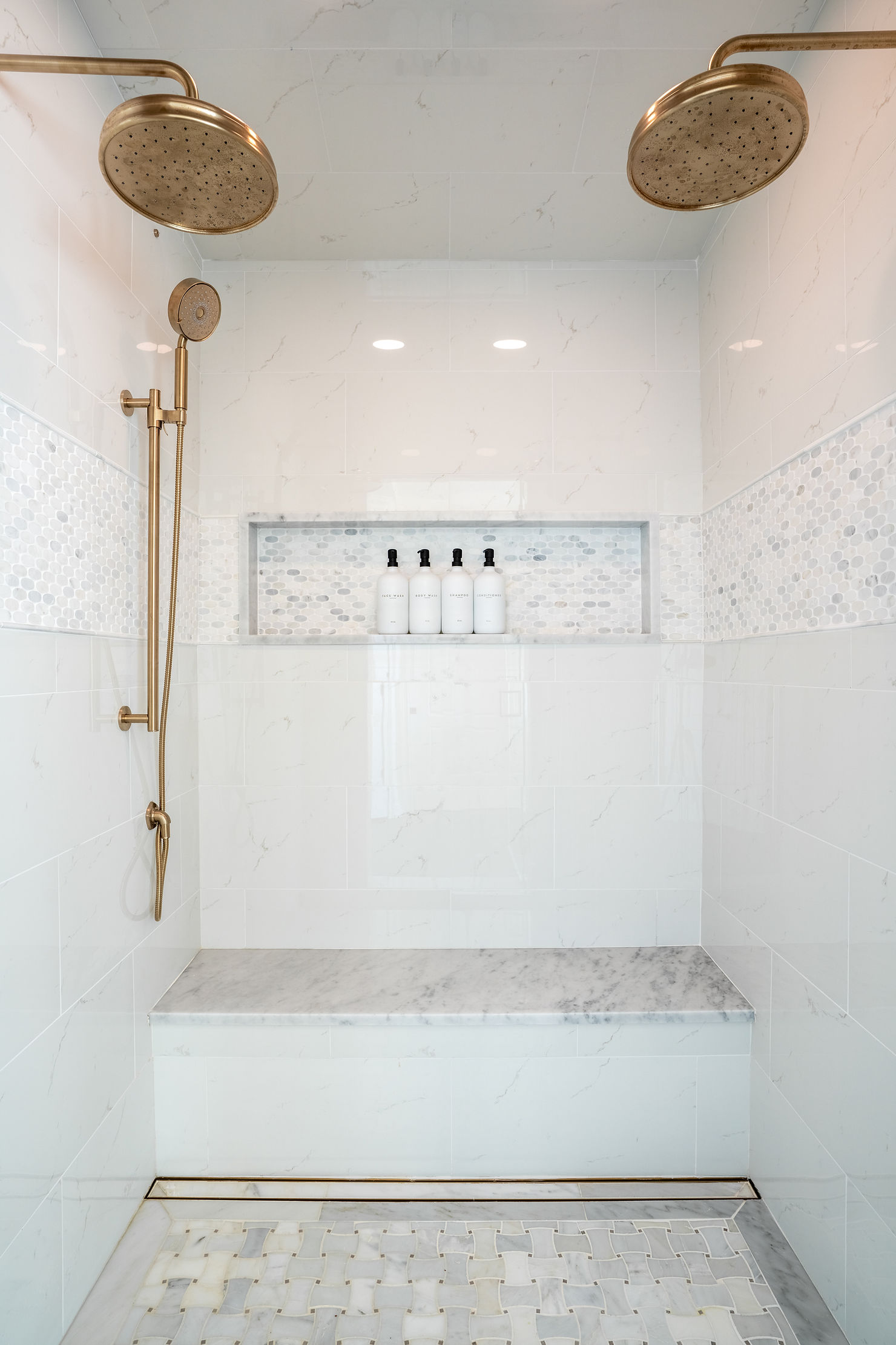 shower, highend tile, marble tile,