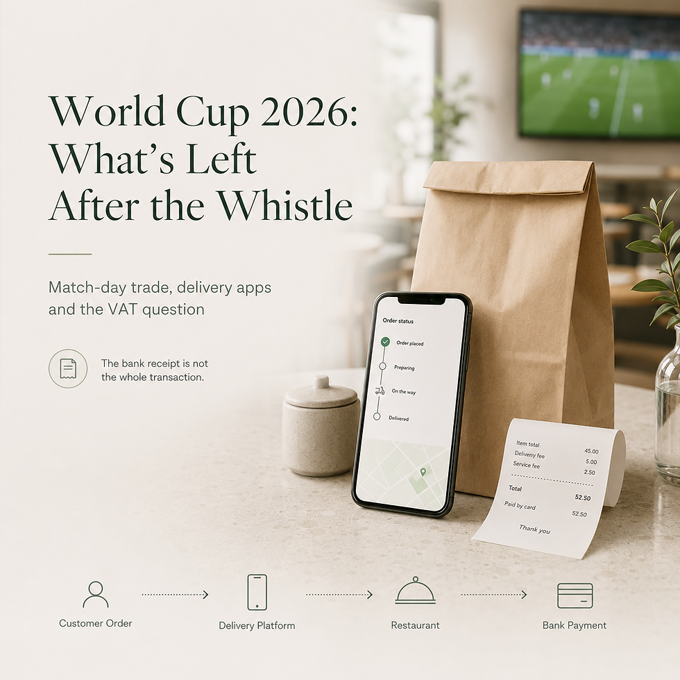 World Cup 2026, takeaway apps and VAT