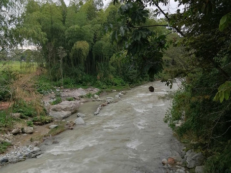 Río Santo Domingo afectado por lluvias