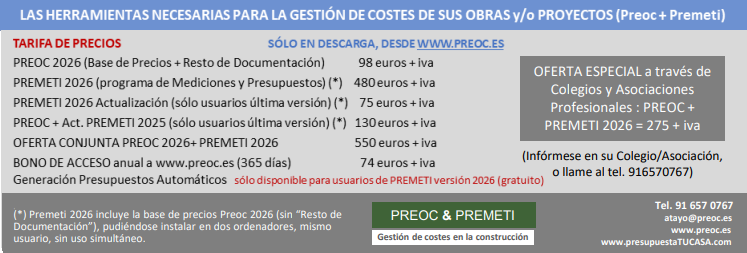 POFERTA  PREOC 2026 + PREMETI 2026 PARA COLEGIADOS/AS DEL CITOP MADRID