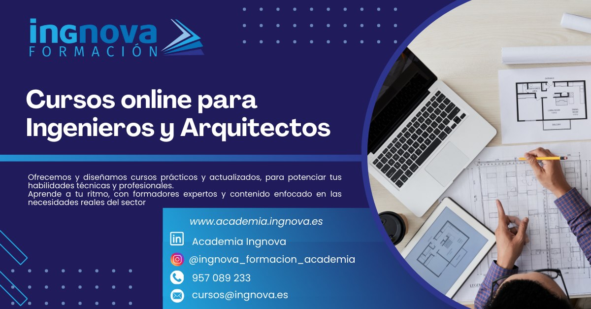 Convenio de colaboración con Ingnova, academia online especializada en Ingeniería y Arquitectura